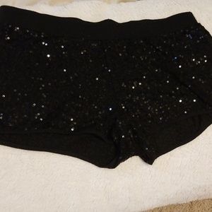 sequin shorts, small